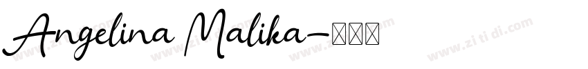 Angelina Malika字体转换